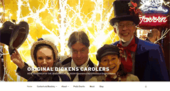 Desktop Screenshot of originaldickenscarolers.com